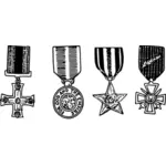 Fire medaljer