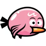 Vaaleanpunainen lintu videopelistä