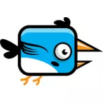 Blue bird with big beak