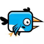 Cartoon-Vektor-Bild eines Vogels