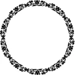 Decoratieve ronde rand frame vector illustraties