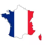 Hartă colorate din Franţa
