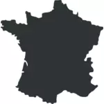 Fransa vektör çizim Haritası