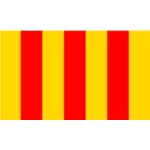 Foix regionen flagg vektorgrafikk
