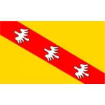 Lorraine region flag vector image