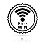 Free wireless Internet sticker