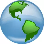 Image vectorielle globe brillant