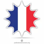 Französische Flagge Blot Kunst