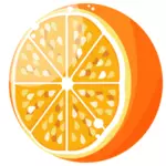Media naranja fresca