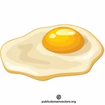 Жареное яйцо еды