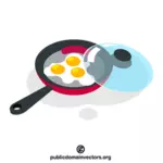 Gebakken eieren als ontbijt