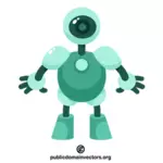 Amichevole robot verde