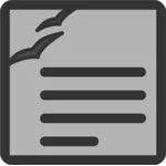 Vektorgrafikk grå datamaskinen tekstbehandling-dokument ikon