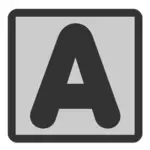 Bold typeface icon