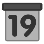 Visualizzazione giorno icona calendario