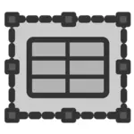 Kalkylblad ram ikon