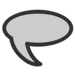 Bolha de fala do ícone de mensagem