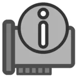 Icona vettoriale delle informazioni hardware
