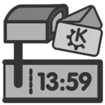 Orologio orario della cassetta postale
