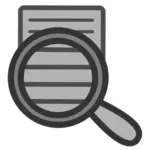 Search document clip art icon