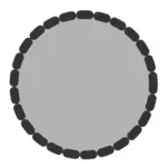 Circle icon vector graphics