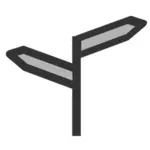Road sign icon symbol