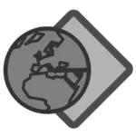 Simbolul pictogramei lumii globului