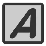 Text Italic vector icon