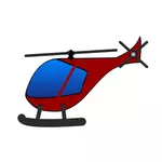 Rød helikopter