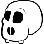 頭蓋骨の漫画のイメージ