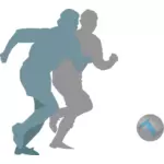 Voetbal speler vector afbeelding