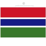 Gambian वेक्टर झंडा