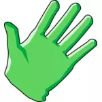 Domestic cleaning glove vector illustration