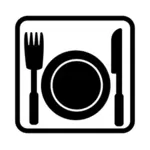 Restaurant semn vector imagine