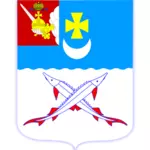 Vector drawing of coat of arms of Belozersk town