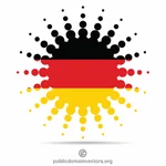 Duitse vlag halftooneffect