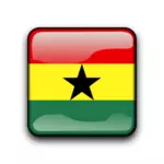 घाना देश ध्वज बटन