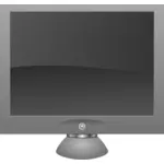 LCD-Bildschirm mit Schatten-Vektorgrafiken