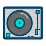 Icono de reproductor de discos vinilo