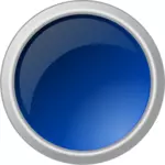 Глянцевый синюю кнопку Векторная графика