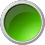 Glossy green button vector illustration