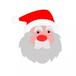 Retrato de Santa Claus de dibujos animados