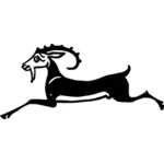 ギリシアのヤギのベクトル描画