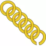 Vector graphics of golden chain
