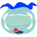 Pesci rossi in immagine di vettore di fishbowl