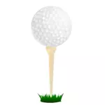 Vektorgrafik av golfboll