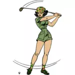 Mujer golfista