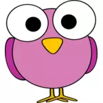 Illustration de Purple grand oiseau eyed