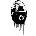 Imagen vectorial de gorila