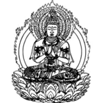 Могила Будды векторной графики